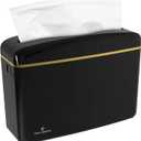 Countertop Multifold Hand Paper Towel Dispenser by Oasis Creations, Single Sheet Dispensing  Glossy Black