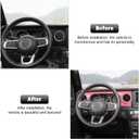RT-TCZ Center Console Trim Cover Dashboard Control Panel Cover Decorative Interior Accessories for Jeep Wrangler JL JLU & Gladiator JT 2018-2022,Pink