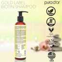 PURA D'OR 8 Oz Original Gold Label Anti-Thinning Biotin Shampoo Natural Earthy Scent, CLINICALLY TESTED Effective Results, Herbal Blend Hair Thickening Products, Women & Men, Color Treated Hair