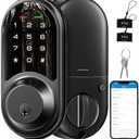 Veise RZ06 Smart Lock for Front Door with App Control, Keyless Entry, Electronic Digital Deadbolt with Touchscreen Keypad Set, Smart Deadbolt, Auto Lock, Easy Installation, Matte Black