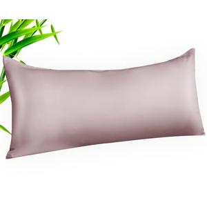 TELUS Body Cooling Pillow Case Cover, Bamboo Rayon & Lyocell Pillowcase with Zipper Closure, Breathable Pillow Case for Hot Sleepers and Night Sweats, 20x54 inches, Light Pink