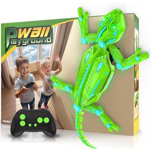Wall Climbing Remote Control Chameleon, Rechargeable Remote Control Robot Kids Toys, 360 Rotating RC Stunt Car with Light, RC Robot Toys for 3-12 Year Old Boys Girls Kids