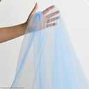 Artoid Mode Dusty Blue Gauze Table Runner 120 Inch 10FT, Seasonal Sheer Kitchen Dining Holiday Wedding Birthday Baby Shower Table Decor for Home Party