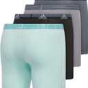 adidas mens Stretch Cotton Boxer Brief Underwear (4-pack) (Gray, M)