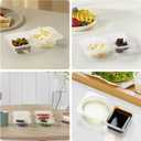 XIMEO Reusable Snack Containers with Lids  Double Compartment Snack Packs for Kids & Adults, Stackable Plastic Lunchable Container for Snack Prep, 10/20 Pack (20 Pcs)