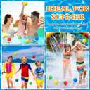Extra Large 3.94 Inch Reusable Sponge Water Balls, Soft Splash Pool Balls for Outdoor, Summer Pool Fun for Adults Water Fight, Yard Beach