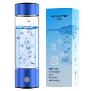 MOVOVA Upgrade Hydrogen Water Bottle, 3Min 2200PPB Rapid Hydrogen Water Generator -SPE PEM Tech, 14OZ Portable Hydro Water Machine, Health Care Gifts for Husband, Wife, Family, Friends, Travel