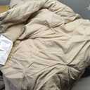 CozyLux King Seersucker Comforter Set with Sheets Taupe Bed in a Bag 7-Pieces All Season Bedding Sets with Comforter, Pillow Shams, Flat Sheet, Fitted Sheet, Pillowcases