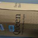NapQueen 8 Inch Queen Size Mattress, Bamboo Charcoal Memory Foam Mattress, Bed in a Box, White