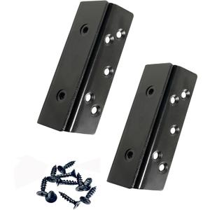 Bed Frame Hardware Bed Post Double Hook Slot Brackets Attachment Hardware, Heavy Duty Bed Frame Brackets for Wooden Bed-Set of 2 (Screws Included)