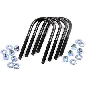 Rough Country 5/8" Round Suspension U-Bolts - 5/8" Thread x 3.625"W x 11"L, Set of 4