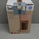 BELLA Single Serve Coffee Maker, K Cup & Coffee Ground Compatible with Removable, Adjustable Drip Tray, Auto Shutoff & Reusable Dishwasher Safe Accessories, Brews 6oz to 14oz, 1000 Watt, Blossom