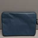 MOSISO Laptop Sleeve Bag 13 inch Compatible with MacBook Air 13.6 inch 2025-2022 M4 M3 M2/Air 13 inch 2022-2018 M1/Pro 13 2025-2016 M2 M1, PU Leather Padded Bag Waterproof Case, Peacock Blue