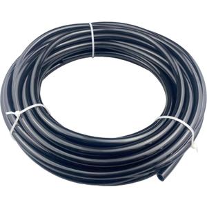 Pneumatic Air Line Tubing: 1/4 Inch OD Polyurethane Hose Pipe (Black-50FT)