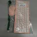 TECKNET Wireless Keyboard and Mouse Combo, Mini Cordless Computer Keyboard and Mouse Set 2.4GHz, Silent Adjustable 1600 DPI, Quiet Click, Lag-Free for Computer, Laptop, PC, Windows, Mac, Chrome OS (LIGHT PINK)
