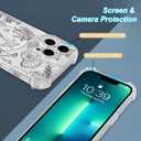 for iPhone 13 Pro Case Clear Magnetic, Compatible with MagSafe, Ocean Marine Animals Pattern, Slim Shockproof Camera Lens Protection Phone Case for Women Men 6.1" - Black
