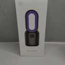 let'me 13 Inch Desk Fan, Bladeless Table Fan, 106 Oscillating Fan Touch Control with 3 Speeds and Night Light, Small Quiet Desk Fan for Personal, Office, Nightstand (white)