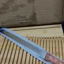 Bamboo Bread Slicer For Homemade Bread - Built-In Knife Slot, Crumb Catcher & Storage Compartment - Adjustable Extra Wide & High For Sourdough - Long 12 Knife Blade Included