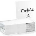 Bright Creations Clear Acrylic Place Cards for Weddings, Table Seating (5x7 In, 20 Pack)