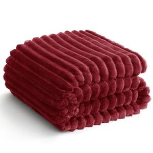 HIMEET Soft Deep Red Throw Blanket for Couch - 300GSM Cozy Fleece Blanket for Women, Cute Lightweight Blankets Birthday Gifts for Her Him, Valentines Spring Home Room Decor, Deep Red, 50x60 Inches