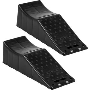 2 Piece Tandem Wheel Ramp, Portable Car Service Ramp, 5.5in Tire Lift Trailer Wheel Jack RV Flat Tire Ramp, for Routine Tire Replacement Repairs
