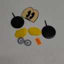 DecoSet Disney Mickey Mouse Cake Topper, 7-Piece Topper Set with Ears, Eyes, Buttons and Shoes, Made of Food-Safe Plastic