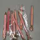 Janmini 9 Pcs Ballpoint Pens Set Metal Crystal Diamond Glitter Pens for Journaling Black Ink Pretty Cute Things Fancy Stationery Gifts for Women Girls Birthday Home Office Desk(Light Pink)