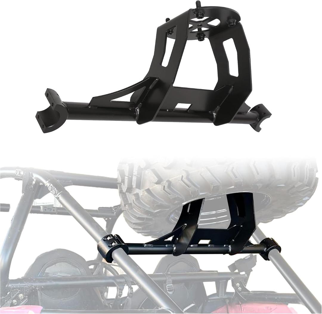 ECOTRIC Spare Tire Carrier Rack Mount Heavy Duty Compatible with 2014-2023 Polaris RZR XP 1000 XP Turbo XP 4 1000 UP to 30" TIRE