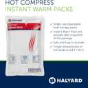HALYARD Hot Compress Disposable Instant Warm Packs Heat Therapy Pain Relief 6 x 9 Inches, 24 Packs Per Case - 51775