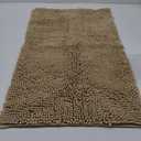 OLANLY Bathroom Rugs 30x20, Extra Soft Absorbent Chenille Bath Rugs, Rubber Backing Quick Dry, Machine Washable Bath Mats for Bathroom Floor, Tub and Shower, Home Decor Accessories, Beige