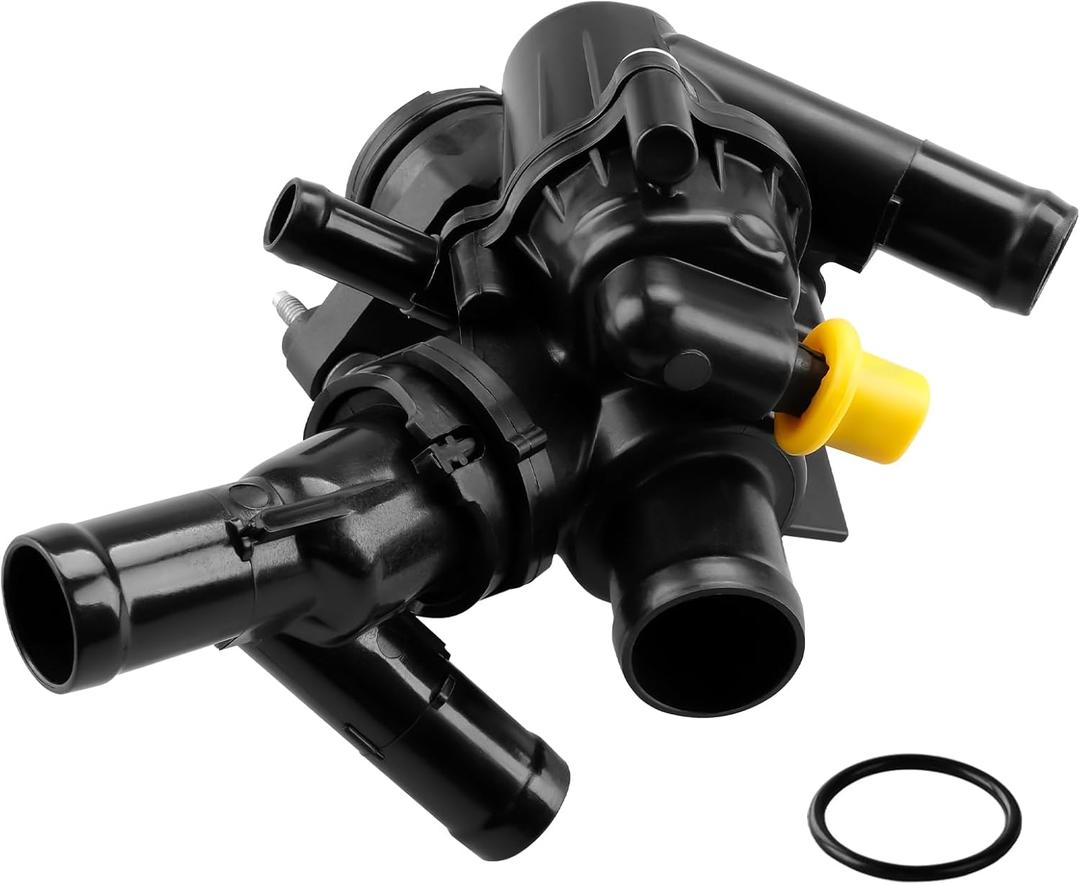 Engine Coolant Thermostat Housing Compatible with Mercedes-Benz GLA250 GLA45 AMG 2015-2020 CLA250 CLA45 AMG 2014-2019 Replacement for 2702000415 2702000615 2702002200 9025187 936207