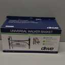 Drive Medical 10200B Walker Basket, Basket for Folding Walker with Cup Holder, White