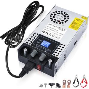 AC to DC Converter 110V-12V DC Power Supply Adjustable 0-24V 0-25A SMPS Max 600W Switching Power Supply for Led Strip, Motor Pump, CCTV, 3D Printer, Lab Computer