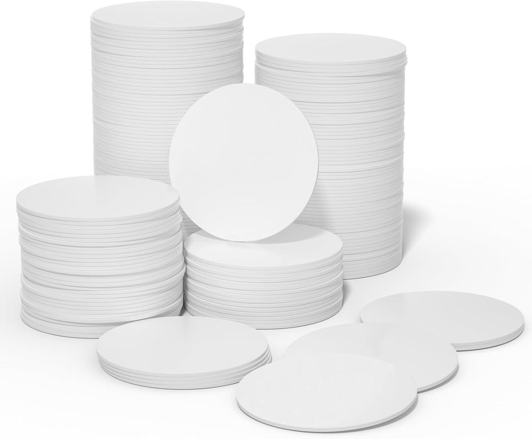 100Pcs NFC Tags, NTAG215 NFC Tags Blank White Card NFC NFC Coin Cards 25mm Compatible with TagMo and NFC Enabled Mobile Phones and Device (1 inch)