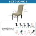 Dining Chairs Cover Set of 2,Chair Covers for Kitchen,Khaki | Removable & Washable,Stretch Material,Chair Covers for Dining Chairs,Protection Against