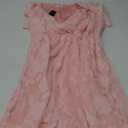 Pinup Fashion Plus Size Dresses for Wedding Guest - 2025 Cocktail Semi Formal Summer Wrap V Neck Maxi Dress (Pink) 24W