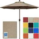 EliteShade USA 10-Year-Non-Fading 9Ft Market Patio Umbrella, UPF 50+ UV Protection Performance Sun Umbrella, Heavy Duty Commercial Grade Outdoor Table Umbrella with Crank & Tilt, Windproof Vented Top for Garden, Pool, Deck and Outdoor Playsets, Mushroom