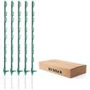 rand: FENSMILE
4.2
4.2 out of 5 stars
(64)
50PCS 48" Plastic Step-in Electric Fence Posts with Clips, Green
Temporary Electric Fence Stakes · 8 Integrated Clips · Reinforced Steel Spike · For Garden and Farm & Livestock