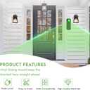 2 x Vinyl Siding Mount for Blink Video Doorbell (2nd Gen) - Adjustable Corner Wedge for 4" Standard Siding, Includes Removal Key & Screws