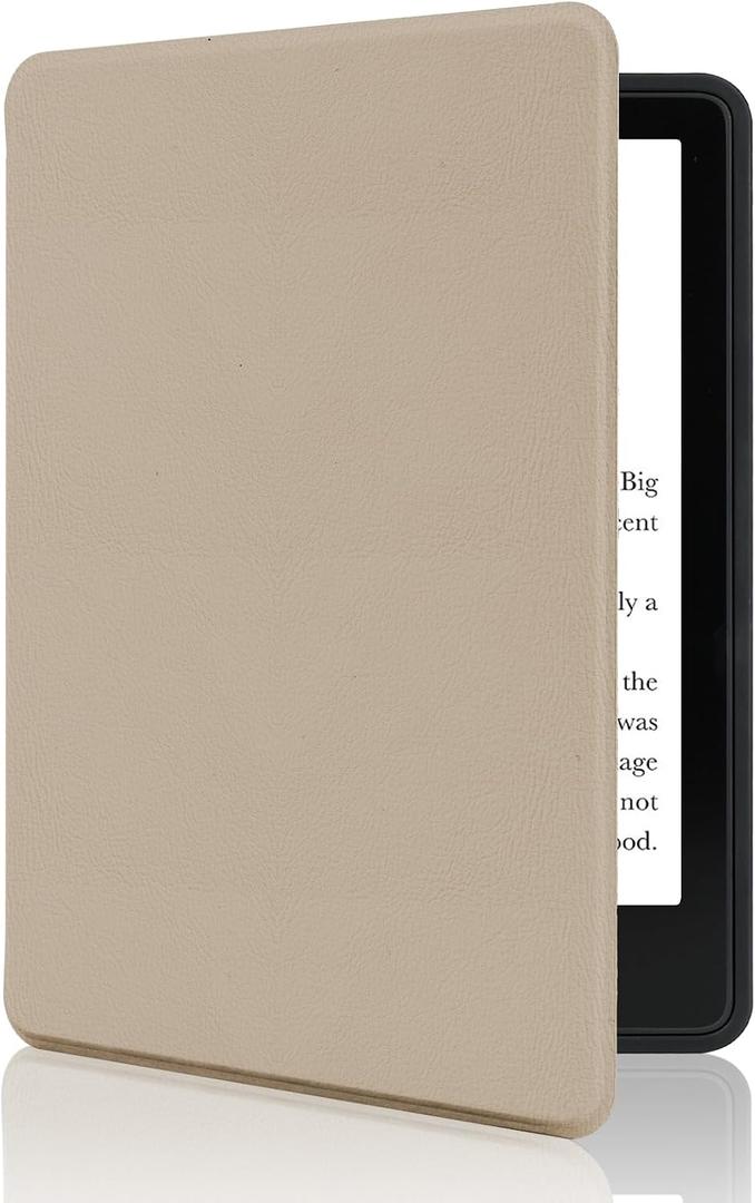 MOROCK Slim Case for Kindle Paperwhite 11th Generation(2021 Release,Model NO.M2L3EK),Fits 6.8" Amazon Kindle Paperwhite Signature Edition, Lightweight PU Leather Cover,Oat Coffee