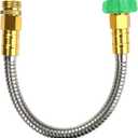 New 304 Stainless Steel Metal Garden Hose with Nozzle-Flexible, Portable & Lightweight (1 foot)