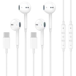 [Apple MFi Certified] USB C Headphones for iPhone 17 16 15, 1 Pack Wired Headphones USB C with Builtin Remote to Control Music, Phone Calls, and Volume for iPhone 17 16 15 Pro Max, Galaxy, Pixel