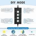 hygger Clip On Full Spectrum Aquarium LED Light, 42W Day-Night Dual Timer Sunrise-Day-Sunset-Moon Fish Tank Light, Adjustable Timer Brightness with 9 Colors for Planted Tank