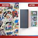 Cardboard Gold - 35pt Top Loaders for Cards with Bonus Soft Sleeves - 100 Count - Premium 3x4 Inch Trading Card Toploaders - Protect Your Baseball and Sports Cards with These Hard Plastic Protectors