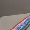 Blissun 7.2' Portable Beach Umbrella with Sand Anchor, Tilt Pole, Carry Bag, Air Vent, Rainbow Color