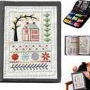 2026 New Embroidery Stitch Book Kit,All Scenario Embroidery Learning Book,Comes with a Complete Toolkit and Instructional Tutorial,Hand Embroidery Patterns Kit for DIY and Sew Enthusiast