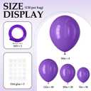 2 x DECOCKRAT 130PCS Purple Balloons, Latex Balloons Different Sizes 18/12/10/5 Inch, Helium Balloons with Ribbon, Party Balloon Set for Birthday Wedding Graduation Anniversary Baby Shower Decorations.