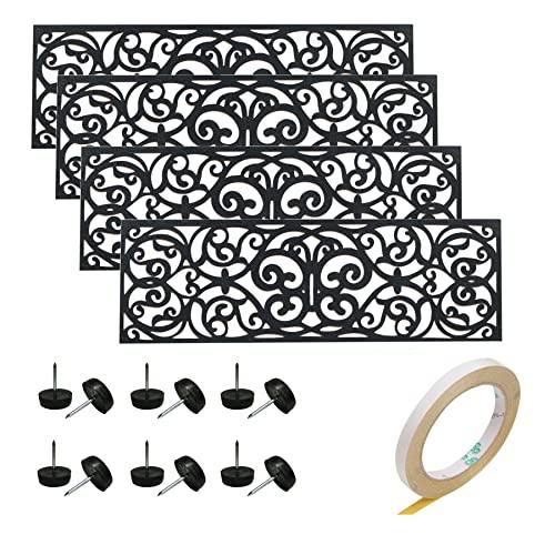 Rubber Stair Treads, Outdoor Stair Treads Non-Slip, Butterfly Designed Stair Tread Mats, Anti-Slip Step Mat - Set of 4 Include Stay-on-Kit, 30 x 10 Inches Rubber Stair Treads, Outdoor Stair Treads Non-Slip, Butterfly Designed Stair Tread Mats, Anti-Slip Step Mat - Set of 4 Include Stay-on-Kit, 30 x 10 Inches