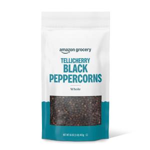 Amazon Grocery, Tellicherry Whole Black Peppercorn, 16 Oz (EXP 03/25/30)