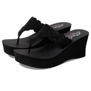Skechers Women's Padma Flip-Flop Black 10